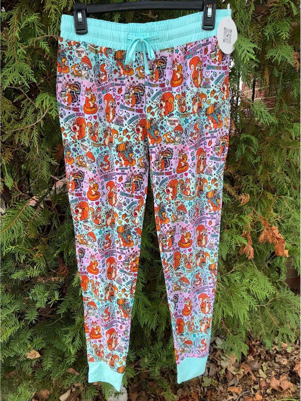 Serial Bamboo Thrifter A Little Nutty Joggers Small NWT
